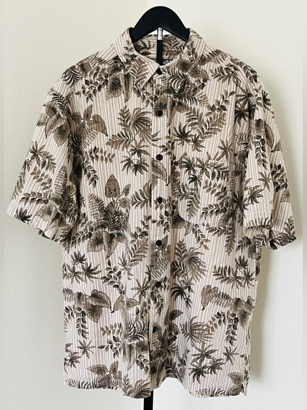 🌿 Havana Jack’s Cafe Men’s Botanical Tropical Resort Shirt | XL